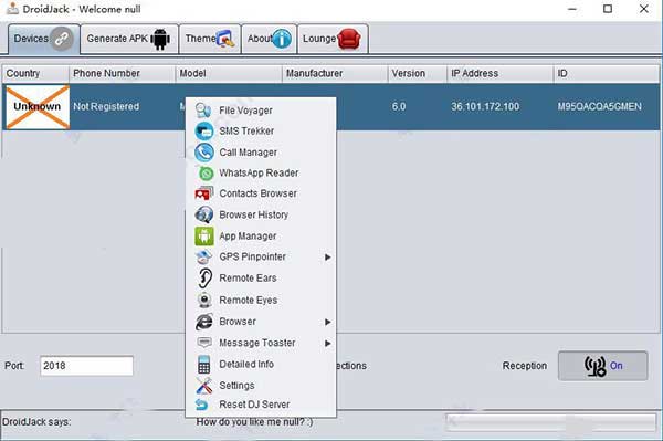droidjack安卓手机远程管理工具