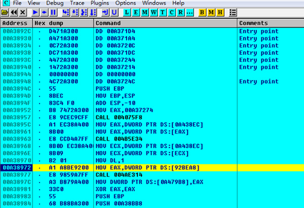 ollydbg中文版(od反汇编工具)