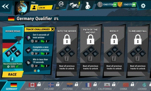 疯狂技能越野摩托车3内置菜单版