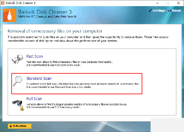 Baisvik Disk Cleaner(磁盘清理工具)