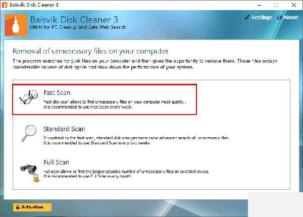 Baisvik Disk Cleaner(磁盘清理工具)