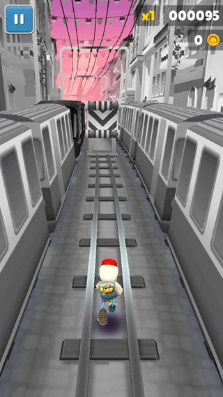 地铁跑酷黑白情人节版本