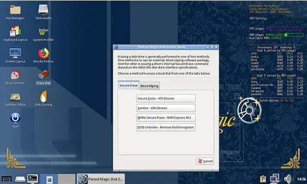Parted Magic(磁盘工具箱)