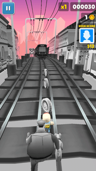 地铁跑酷黑白情人节版本