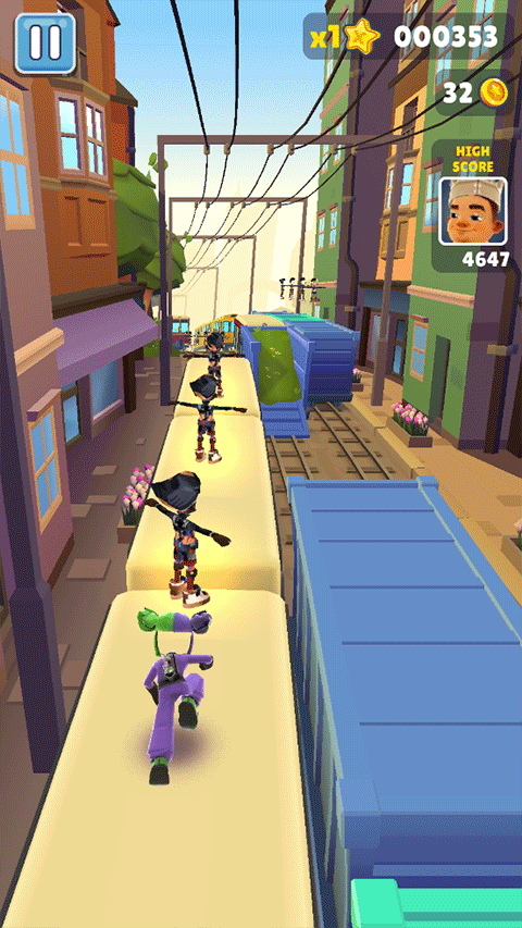 地铁跑酷花扇公益版