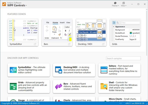Actipro WPF Controls